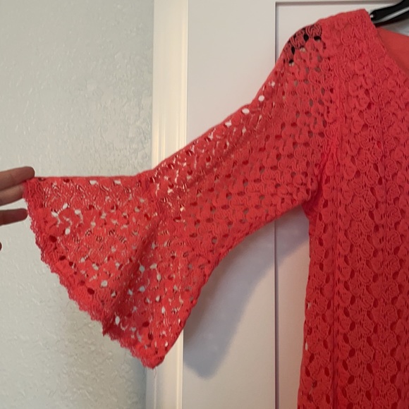 Roz & Ali pink crochet dress - Picture 2 of 6